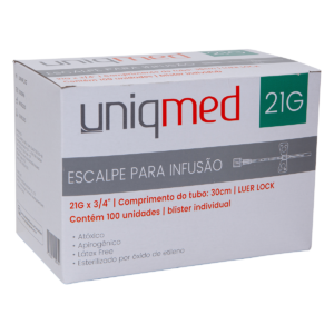 ESCALPES PARA INFUSÃO 21G